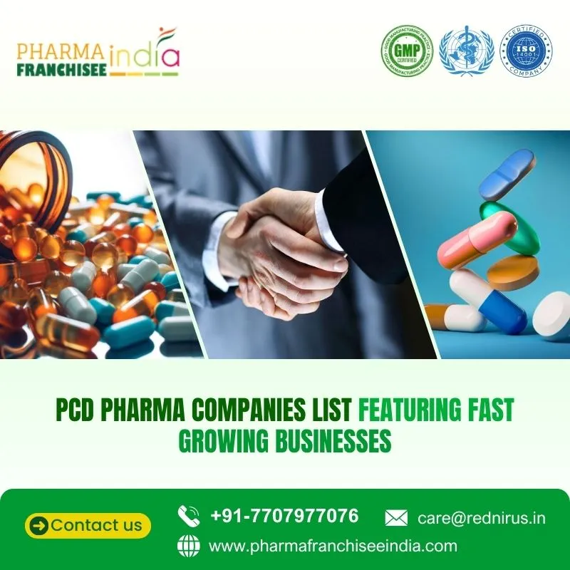 PCD Pharma Companies List Featuring Fast Growing Businesses