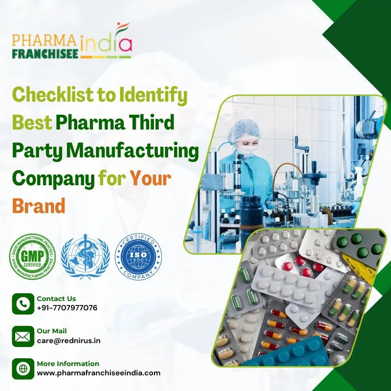 Checklist to Identify Best Pharma Third Party Manufacturing Company for Your Brand