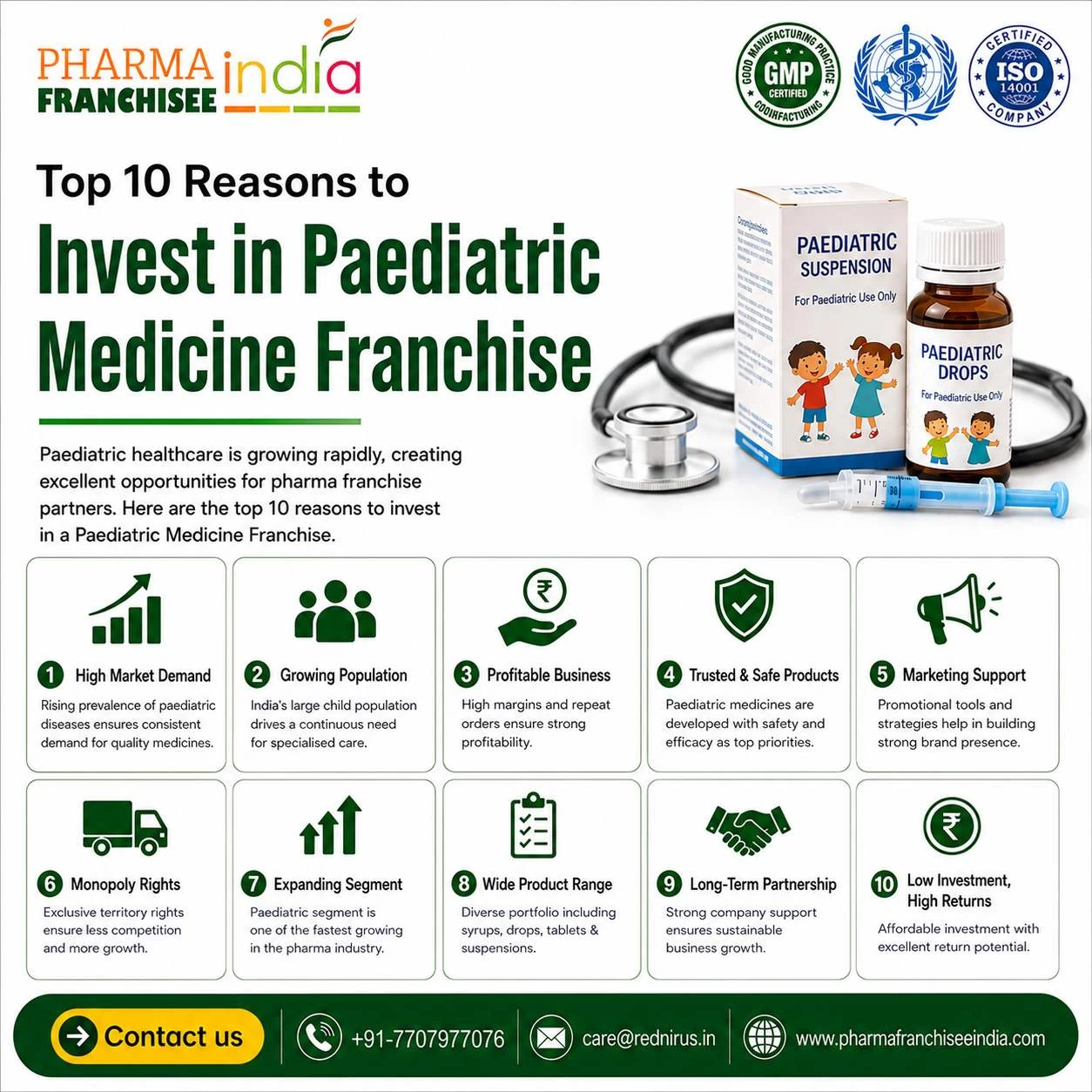 paediatric medicine franchise